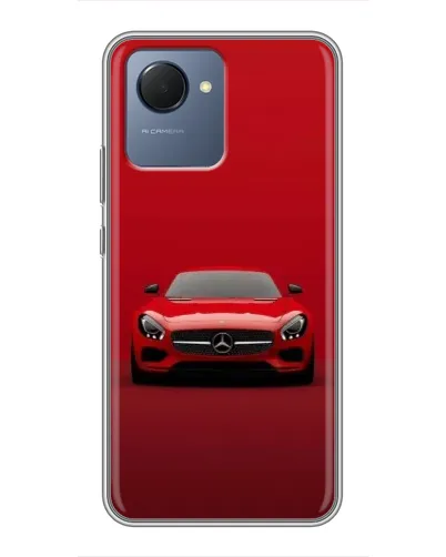 Чехол для Realme NARZO 50i Prime с картинкой «Красный Mercedes AMG» Чехол для Realme NARZO 50i Prime с картинкой «Красный Mercedes AMG»
