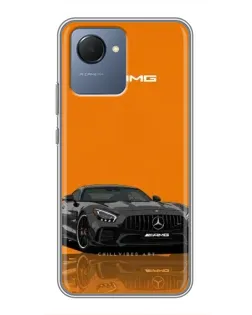 Чехол для Realme NARZO 50i Prime с картинкой «Оранжевый Mercedes AMG»