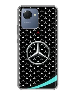 Чехол для Realme NARZO 50i Prime с картинкой «Mercedes — бирюзовый акцент»