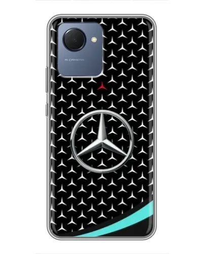 Чехол для Realme NARZO 50i Prime с картинкой «Mercedes — бирюзовый акцент» Чехол для Realme NARZO 50i Prime с картинкой «Mercedes — бирюзовый акцент»