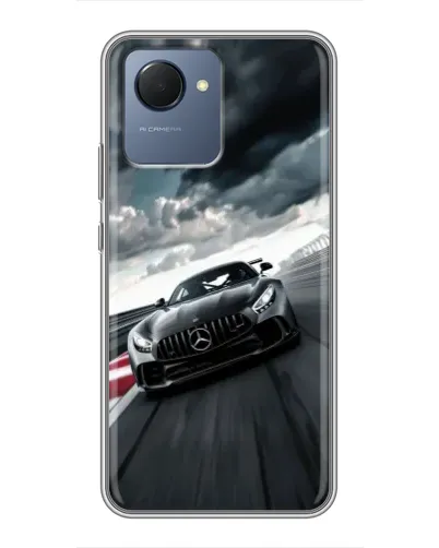 Чехол для Realme NARZO 50i Prime с картинкой «Гоночный Mercedes AMG» Чехол для Realme NARZO 50i Prime с картинкой «Гоночный Mercedes AMG»