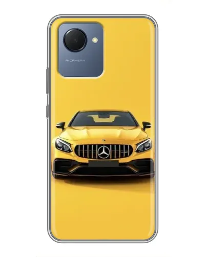 Чехол для Realme NARZO 50i Prime с картинкой «Желтый Mercedes GT» Чехол для Realme NARZO 50i Prime с картинкой «Желтый Mercedes GT»