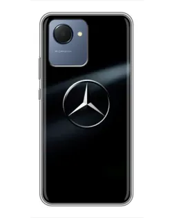 Чехол для Realme NARZO 50i Prime с картинкой «Mercedes на металле»