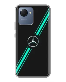 Чехол для Realme NARZO 50i Prime с картинкой «Спортивные линии Mercedes»