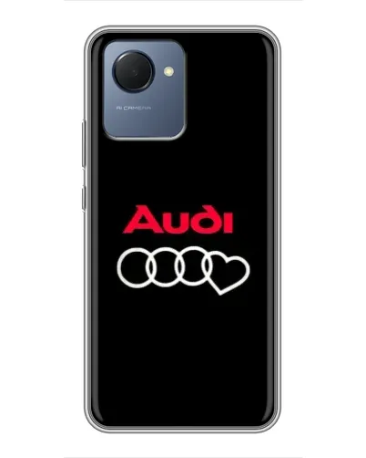 Чехол для Realme NARZO 50i Prime с картинкой «Логотип Audi Heart»