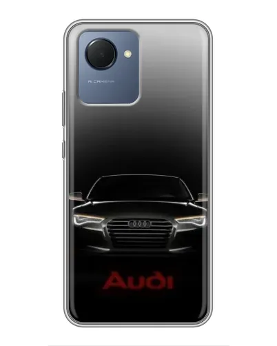 Чехол для Realme NARZO 50i Prime с картинкой «Audi — градиентный контур»
