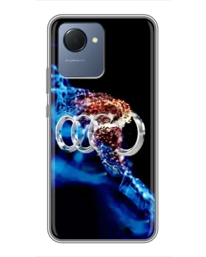Чехол для Realme NARZO 50i Prime с картинкой «Энергия лого Audi»