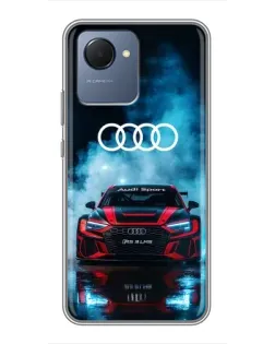 Чехол для Realme NARZO 50i Prime с картинкой «Audi Sport — неон»