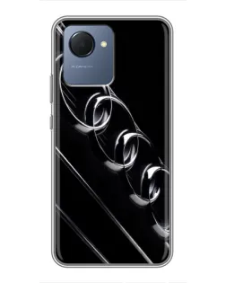 Чехол для Realme NARZO 50i Prime с картинкой «Audi — абстрактные кольца»