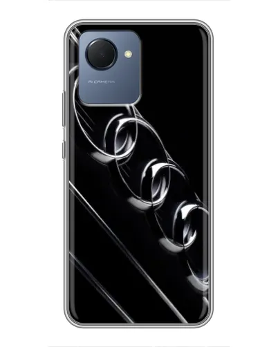Чехол для Realme NARZO 50i Prime с картинкой «Audi — абстрактные кольца»