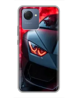Чехол для Realme NARZO 50i Prime с картинкой «Lamborghini красное сияние» Чехол для Realme NARZO 50i Prime с картинкой «Lamborghini красное сияние»