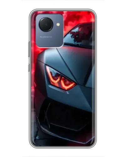 Чехол для Realme NARZO 50i Prime с картинкой «Lamborghini красное сияние» Чехол для Realme NARZO 50i Prime с картинкой «Lamborghini красное сияние»