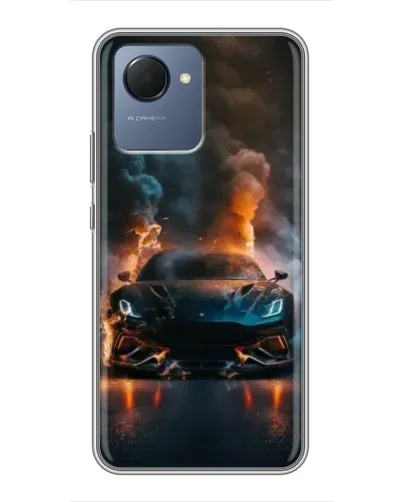 Чехол для Realme NARZO 50i Prime с картинкой «Lamborghini дымная эстетика» Чехол для Realme NARZO 50i Prime с картинкой «Lamborghini дымная эстетика»