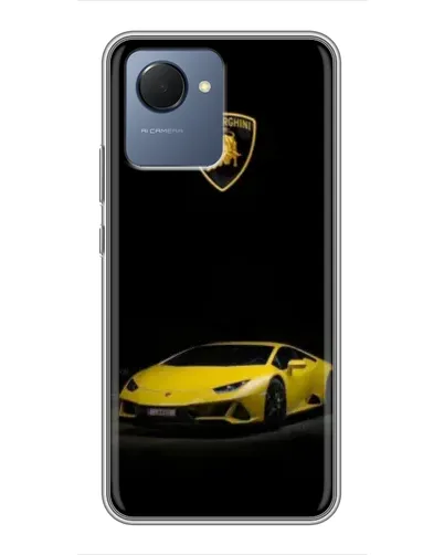 Чехол для Realme NARZO 50i Prime с картинкой «Lamborghini желтый акцент» Чехол для Realme NARZO 50i Prime с картинкой «Lamborghini желтый акцент»