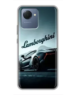 Чехол для Realme NARZO 50i Prime с картинкой «Классическая надпись Lamborghini»