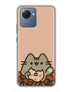 Чехол для Realme NARZO 50i Prime с картинкой «Кофейный Пушин»