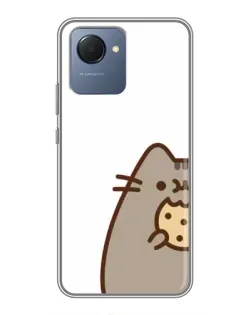 Чехол для Realme NARZO 50i Prime с картинкой «Пушин с печеньем»