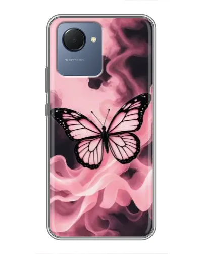 Чехол для Realme NARZO 50i Prime с картинкой «Бабочка в дыму»