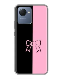 Чехол для Realme NARZO 50i Prime с картинкой «Половинки банта»