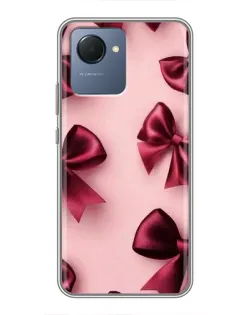 Чехол для Realme NARZO 50i Prime с картинкой «Бордовый атлас»