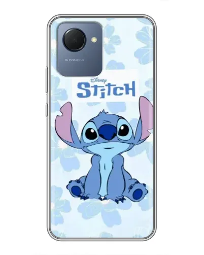 Чохол для Realme NARZO 50i Prime з картинкою «Stitch серед квітів» Чохол для Realme NARZO 50i Prime з картинкою «Stitch серед квітів»