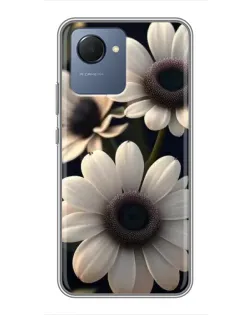 Чехол для Realme NARZO 50i Prime с картинкой «Белые маргаритки макро» Чехол для Realme NARZO 50i Prime с картинкой «Белые маргаритки макро»