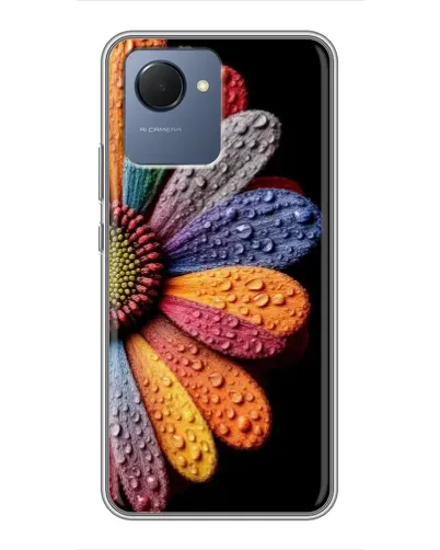 Чехол для Realme NARZO 50i Prime с картинкой «Радужный цветок»