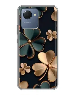 Чехол для Realme NARZO 50i Prime с картинкой «Клевер в золоте» Чехол для Realme NARZO 50i Prime с картинкой «Клевер в золоте»