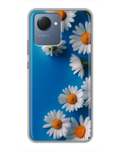 Чехол для Realme NARZO 50i Prime с картинкой «Белоснежные маргаритки»