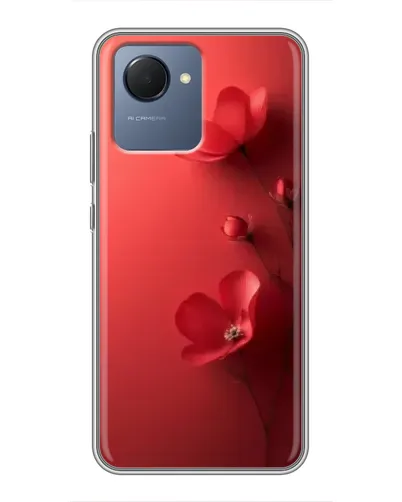 Чехол для Realme NARZO 50i Prime с картинкой «Маковые соцветия»