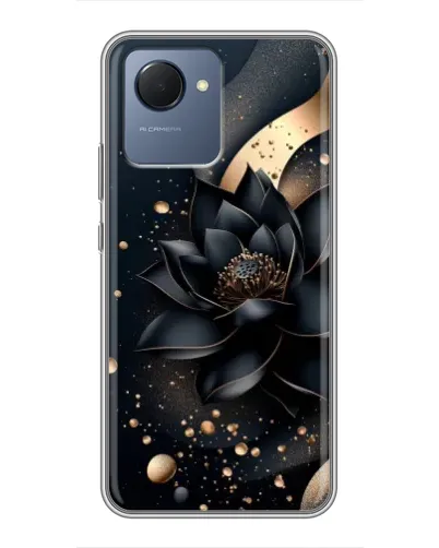 Чехол для Realme NARZO 50i Prime с картинкой «Черный лотос»