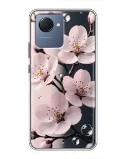 Чехол для Realme NARZO 50i Prime с картинкой «Нежная сакура и капли» Чехол для Realme NARZO 50i Prime с картинкой «Нежная сакура и капли»