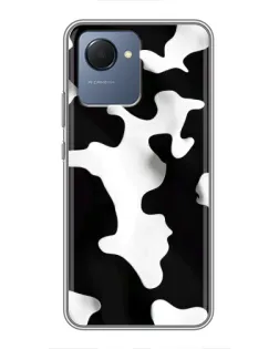 Чехол для Realme NARZO 50i Prime с картинкой «Черно-белое пятно»