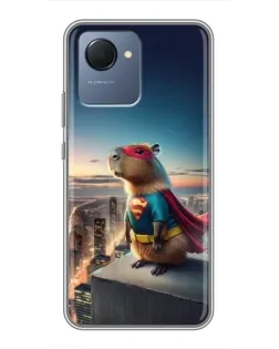 Чехол для Realme NARZO 50i Prime с картинкой «Капи-мен супергерой» Чехол для Realme NARZO 50i Prime с картинкой «Капи-мен супергерой»