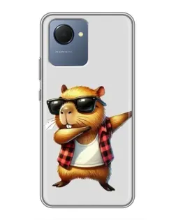 Чехол для Realme NARZO 50i Prime с картинкой «Капибара рэпер даб» Чехол для Realme NARZO 50i Prime с картинкой «Капибара рэпер даб»