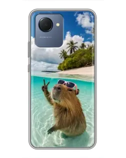 Чехол для Realme NARZO 50i Prime с картинкой «Капибара на море» Чехол для Realme NARZO 50i Prime с картинкой «Капибара на море»