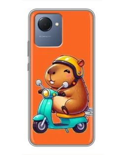 Чехол для Realme NARZO 50i Prime с картинкой «Капибара на скутере» Чехол для Realme NARZO 50i Prime с картинкой «Капибара на скутере»