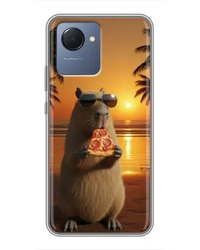 Чехол для Realme NARZO 50i Prime с картинкой «Капибара с пиццей» Чехол для Realme NARZO 50i Prime с картинкой «Капибара с пиццей»