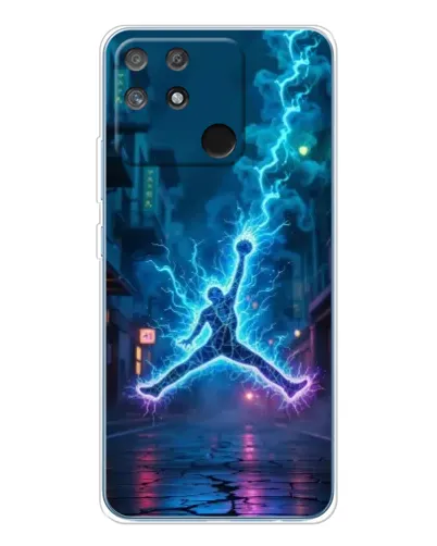 Чехол для Realme NARZO 80 Lite 4G с картинкой «Jordan Gold Jumpman»