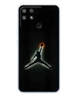 Чехол для Realme NARZO 80 Lite 4G с картинкой «Jordan Gradient Logo»