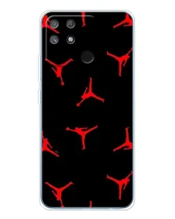 Чехол для Realme NARZO 80 Lite 4G с картинкой «Jordan Red Pattern»