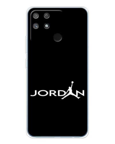 Чехол для Realme NARZO 80 Lite 4G с картинкой «Jordan White Logo»