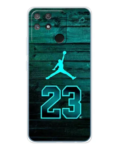 Чехол для Realme NARZO 80 Lite 4G с картинкой «Jordan Cyan 23»