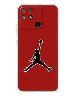 Чехол для Realme NARZO 80 Lite 4G с картинкой «Jordan Red Back»