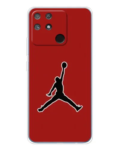 Чехол для Realme NARZO 80 Lite 4G с картинкой «Jordan Red Back»