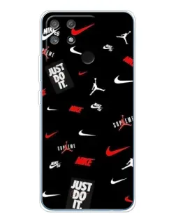 Чехол для Realme NARZO 80 Lite 4G с картинкой «Nike Mix Pattern»