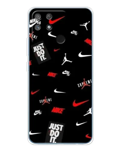 Чехол для Realme NARZO 80 Lite 4G с картинкой «Nike Mix Pattern»