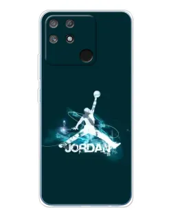 Чехол для Realme NARZO 80 Lite 4G с картинкой «Jordan Blue Fire»