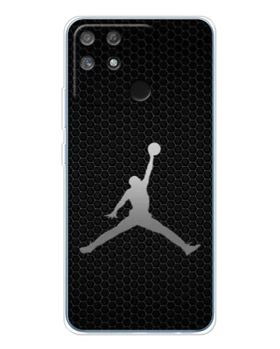 Чехол для Realme NARZO 80 Lite 4G с картинкой «Jordan Dark Carbon»