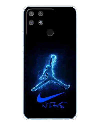 Чехол для Realme NARZO 80 Lite 4G с картинкой «Jordan Neon Blue»